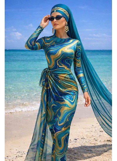 Cleopatra Ocean Veil Set
