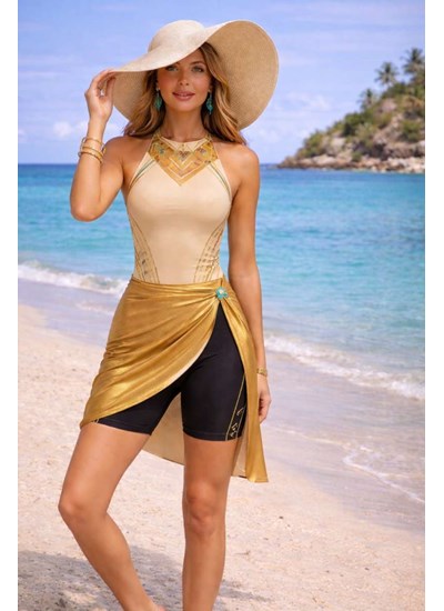 Desert Gold Pyramid Semi Set