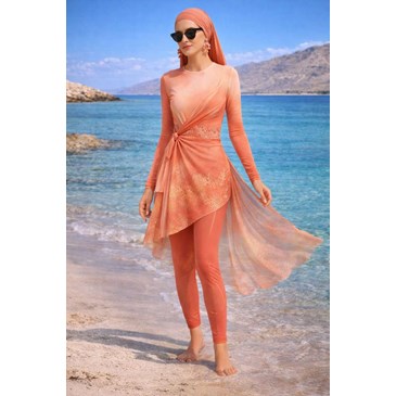 Coral Elegance Wrap Set