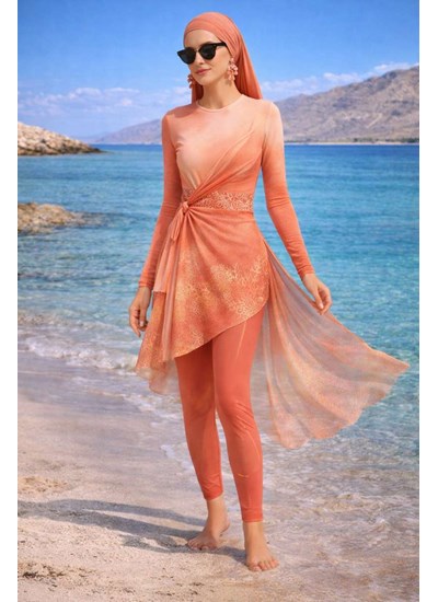 Coral Elegance Wrap Set